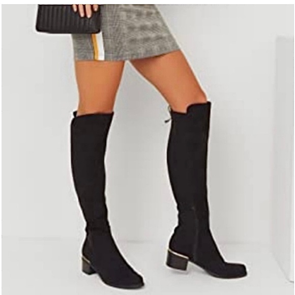 Guess Factory Suede Weslie Over The Knee Boots Size 8 - Picture 6 of 12